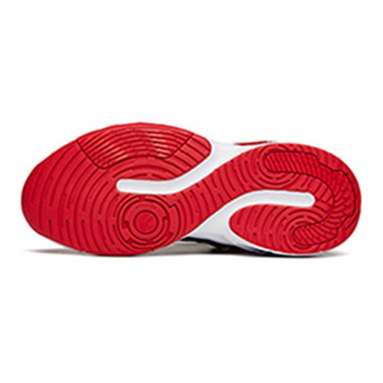 Anta Shock Absorbing Wear Resistant Basketball Shoes Kids Sneakers Black Red White 312141104-5