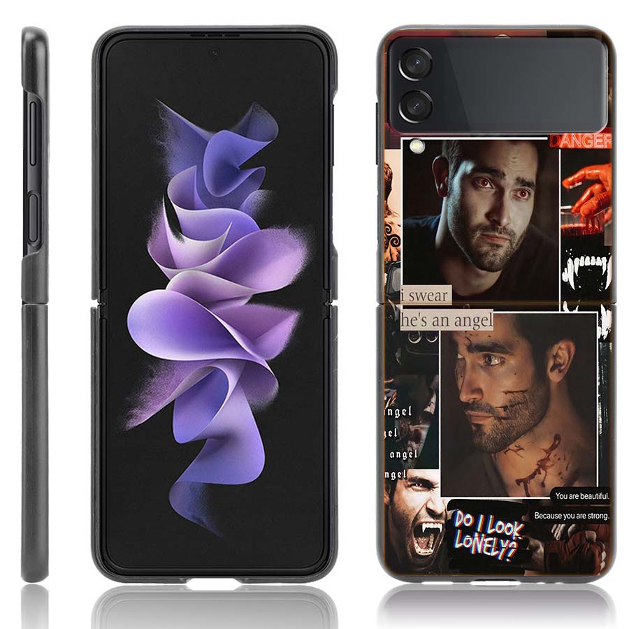 

Teen Wolf Funda Phone for Samsung Z Flip 7 6 Galaxy Z Flip 5 3 4 5G Case Black Hard PC Shell Protective Cover Samsung Z Flip