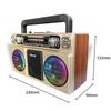 High Quality Retro Portable Radio USB TF AM FM SW Multiband Vintage Home Card Radio Bluetooth Speaker With Light Rechargeable DC