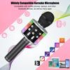 Bezdrôtový karaoke mikrofón, Detský karaoke mikrofón s LED tancujúcim svetlom, Bluetooth mikrofón pre deti dievčatá chlapcov na párty spievanie
