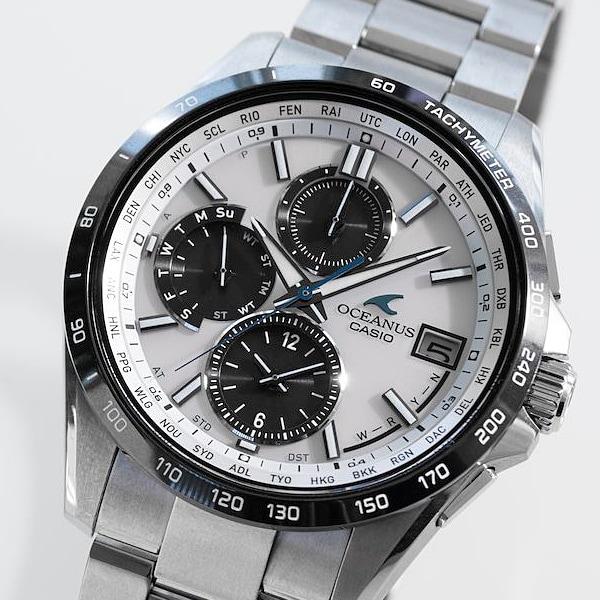 CASIO Men's OCEANUS OCW-T2600J-7AJF [OCEANUS CLASSIC LINE] Round Watch Silver Titan