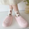 New cotton slippers women's winter warm non-slip thick bottom couple commuting fluffy slippers men's home indoor home