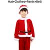 Boy Claus Santa Cosplay Costume Christmas Party Outfit Role Playing Dress Girl