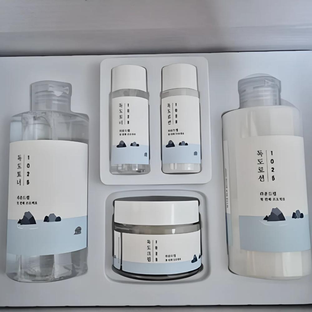 ROUND LAB 1025 Dokdo Hydration Set – Deep Sea Water Toner 220ml + Lotion 220ml + Cream 50ml