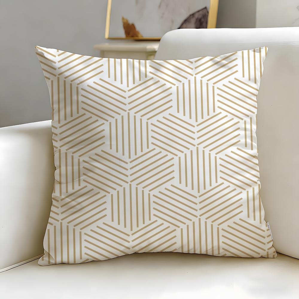 Triangle Array Cushion Cover Soft EasyWash Pillow Case Versatile for Couch Bed Travel and Office