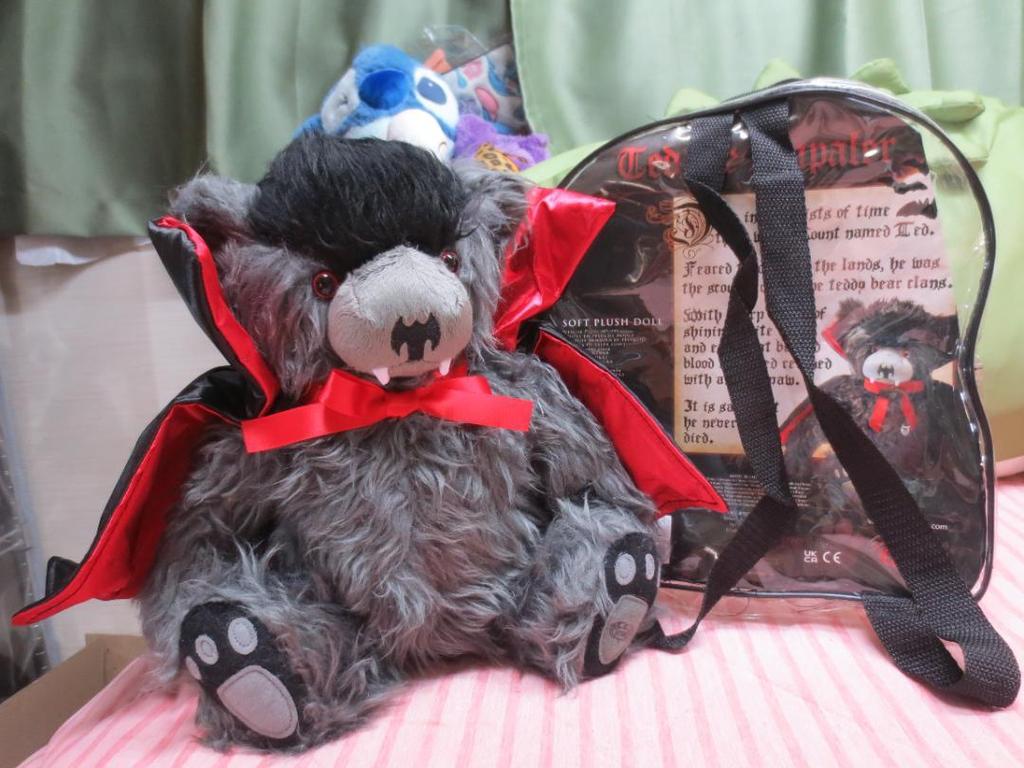 [USED] Limited Edition SPIRAL Vampire Teddy Bear Plush Toy, Authentic