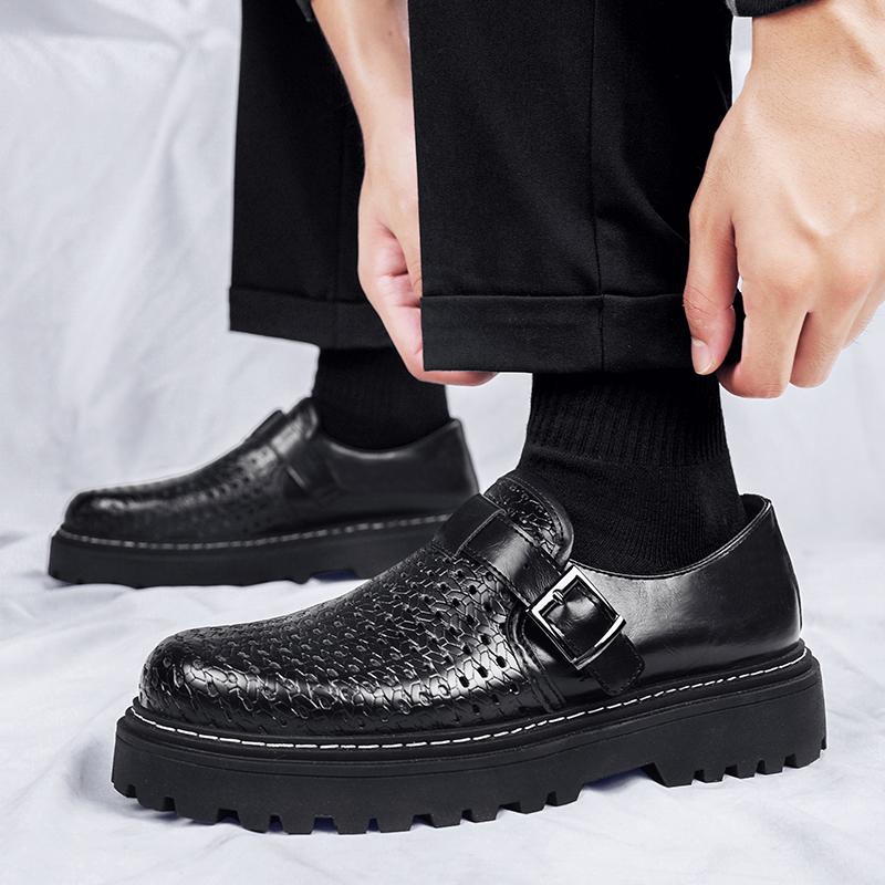 Mode CYYTL Herrklänningsskor Läder Arbete Vardaglig Kontor Business Loafers Plattform Sneakers Utomhus Promenad Sport Lyx Sommar Designer