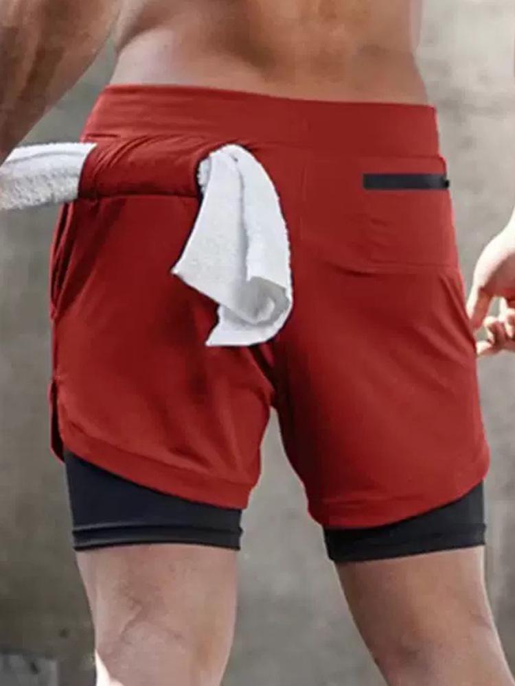2026 European Fashion Men's and Women's Anti-Exposure Double-Layer Quick-Dry Shorts