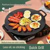 Non-Stick Teppanyaki Grill Plate for BBQ, Korean Frying Pan, Induction Cooker, and Cassette Stove