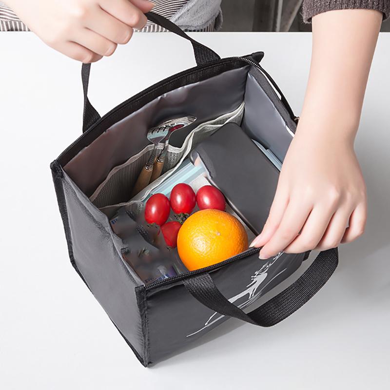 Portable bento bag, work lunch box bag, thickened aluminum foil lunch bag, portable insulated bag, lunch box bag