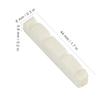 2 Pcs Quality Plastic 4 String Bass Guitar Nut Musical Instrument Replacement(44*5.8*8mm)