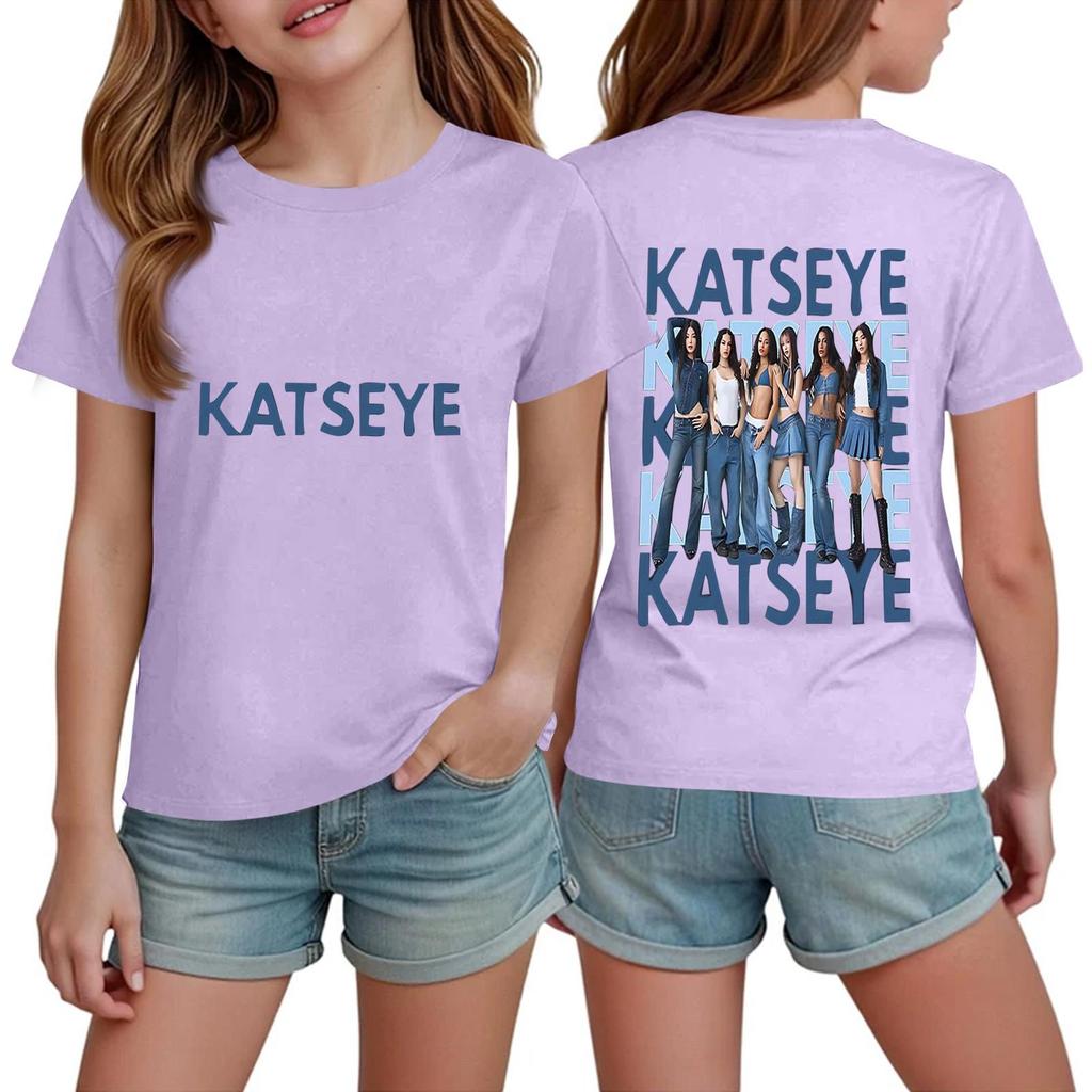 Boys Girls Short Sleeve T-Shirt for Kids Trendy Casual Top