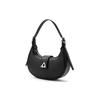 New CHARLES&KEITH PU Crescent Bag, Shoulder Bag Small Women's Noir Black/Chalk White/Cognac Light Umber/Pewter Tin Gray CK2-50271205