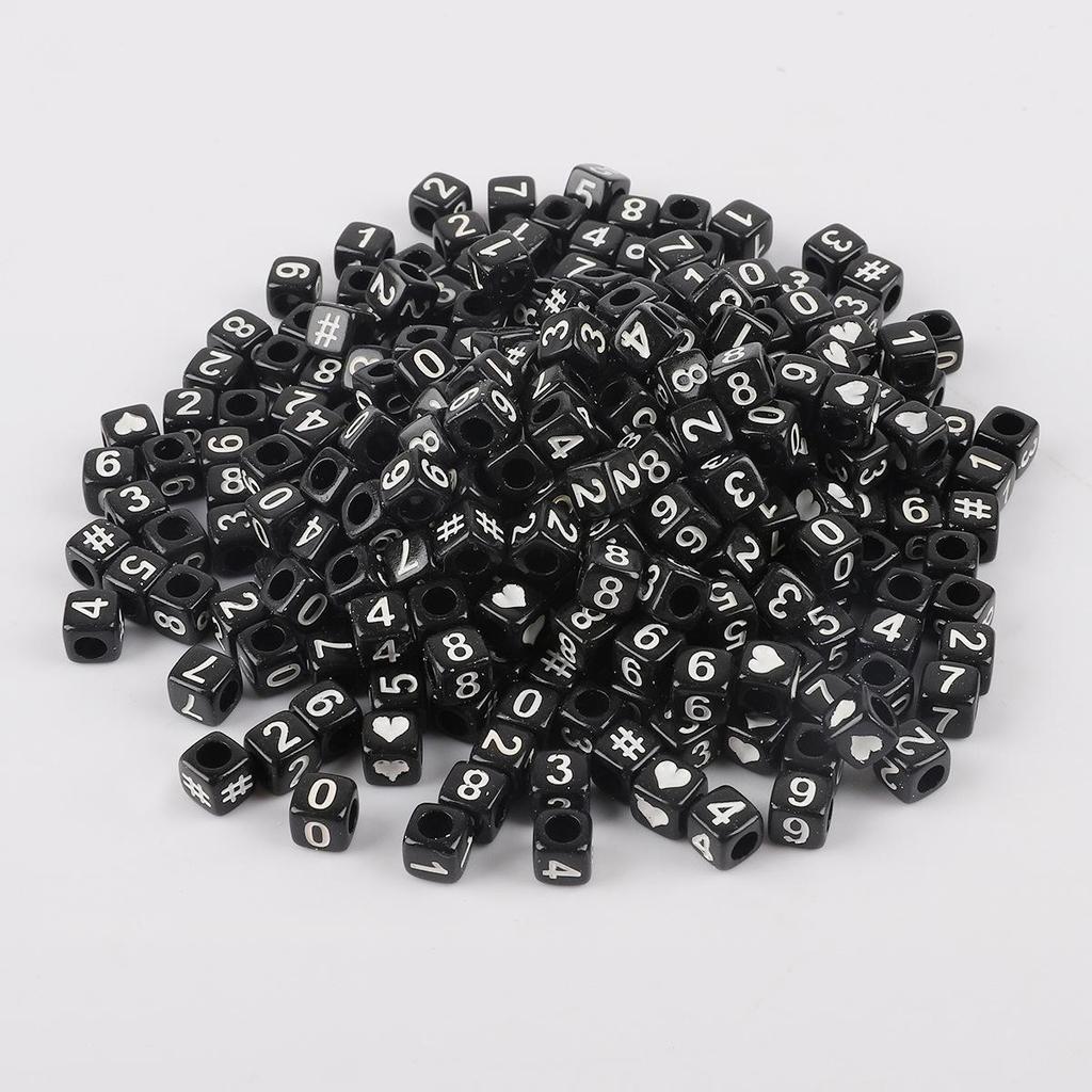 DIY Kids' Educational Alphabet & Number Beads - Acrylic Jewelry Making Kit
