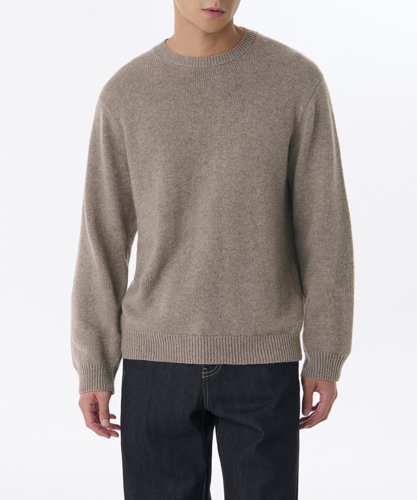MUSINSA STANDARD Essential Crew Neck Knit [Taupe]