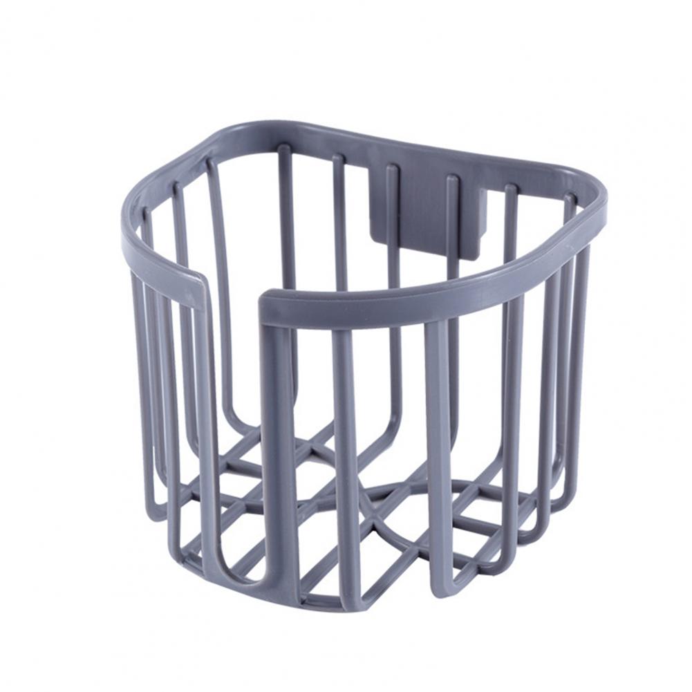 

Paper Shower Shelf Rectangle Plastic Bathroom Shelf Good Ventilation Toilet Kitchen Accessories сірий