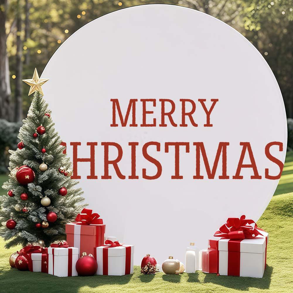 Christmas Party Iron Arch Backdrop Cover Kit