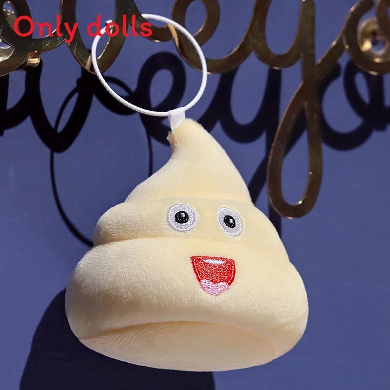 Plush Poop Toy Keychain With Cartoon Face And Soft Pp Cotton For Kids And Adults