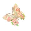 Sophisticated Butterfly Brooch with Colorful Crystals Alloy Lapel Pin Women's Breastpin Fashion Clothing Accessory