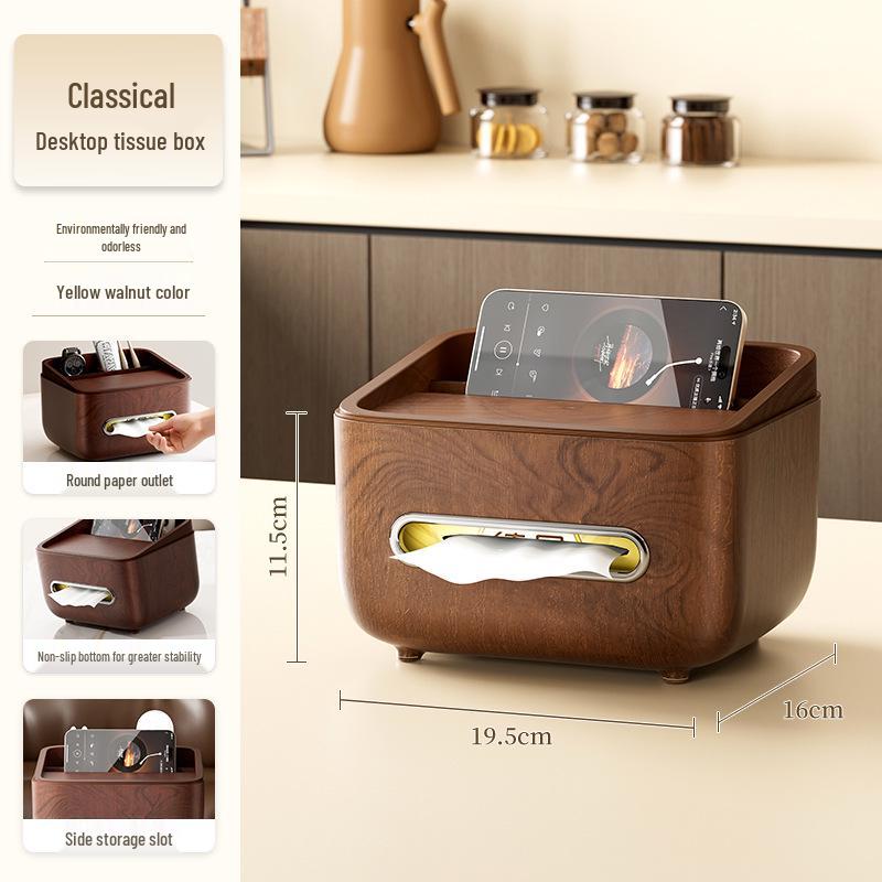Multifunktionale Taschentuchbox & Aufbewahrungs-Organizer für Schlafzimmer oder Wohnzimmer