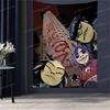 Virtuální anime rocková kapela Gorillaz Anime tapiserie Indický Buddha Nástěnná dekorace Čarodějnictví Bohemský Hippie Závěsné nástěnné plachty