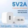 Universal 5V 2A USB Charger Head, High Quality, Low Temperature, No Overheating, 3C Certified