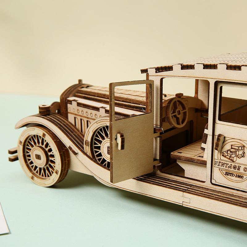3D Wooden Jigsaw Puzzles, Vintage Car Models, Wooden DIY Crafts, Creative Jigsaw Puzzles, Holiday and Birthday Gifts, Toys, and