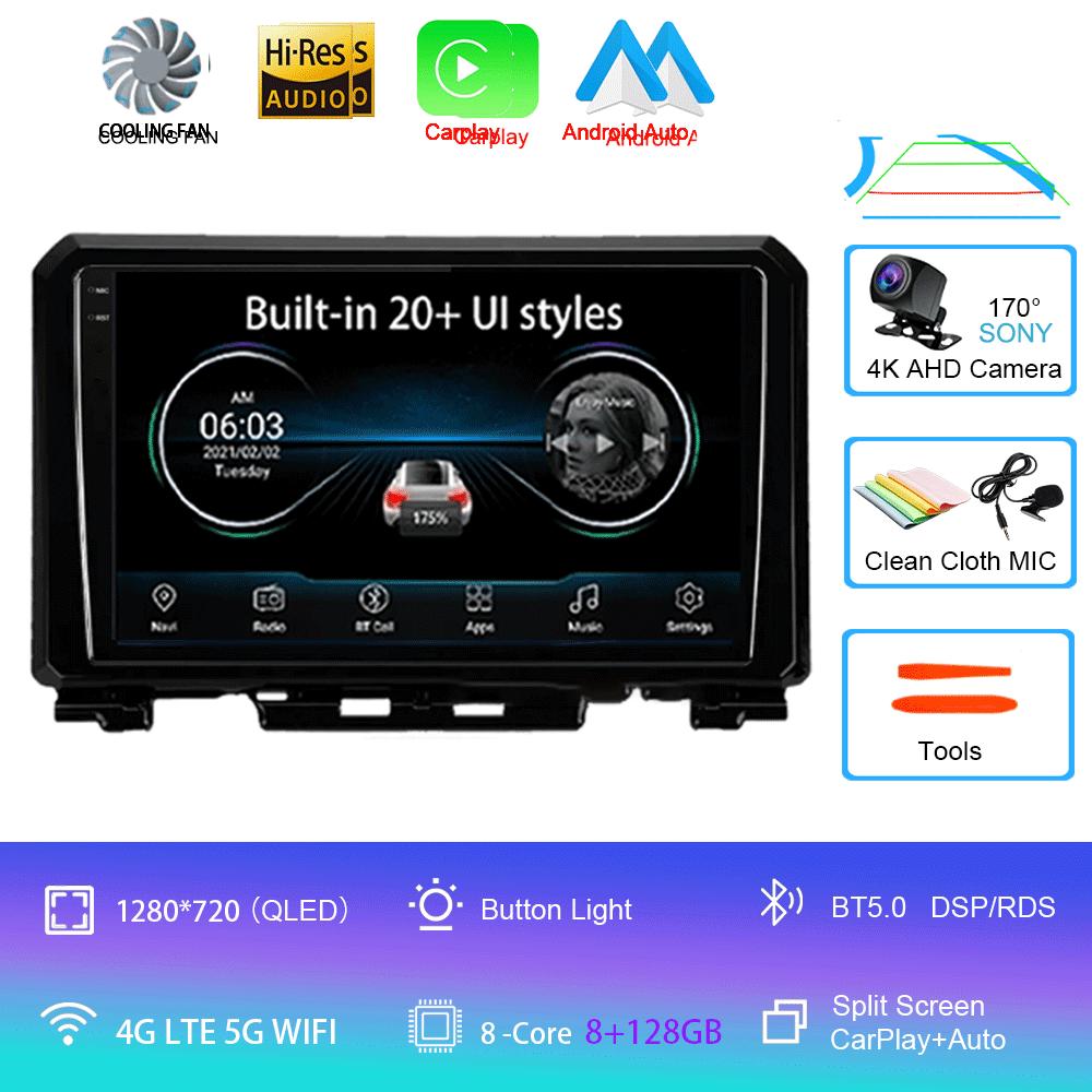 9 Inch Android 14 For Suzuki Jimny JB64 JB74 2018 - 2020 Multimedia Video Player Car Radio Stereo GPS Navigation Carplay