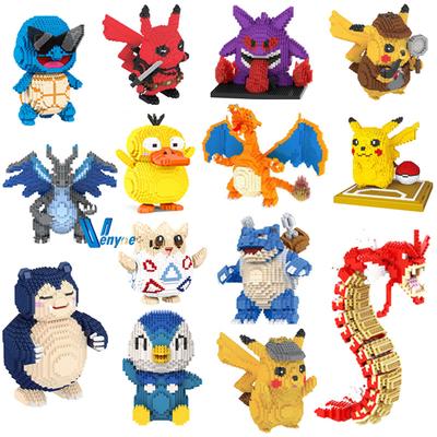 Pokemon Μικρό Κτίσιμο Μπλοκ Pikachu Psyduck Gyarados Charizard Squirtle Μοντέλο Διαμάντι Μπλοκ Φιγούρα Μοντέλο Παιχνίδια για Δώρο Γενεθλίων