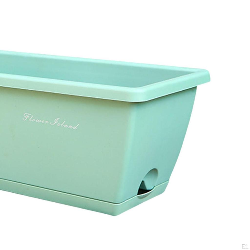 Balkonkasten, Gemüseanbaubehälter, bruchsicher mit Drainagelöchern, rechteckig