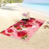 Strawberry-Filled Paradise: Beach Towel for Summer Bliss Suitable for towels, bath towels, beach towels