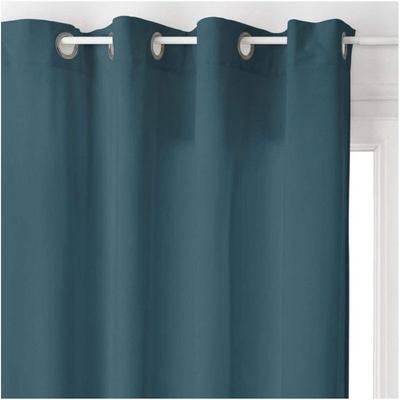 Upholstery Curtain "Lilou" Velvet Effect 140 X 260 Cm Atmosphera - Blue