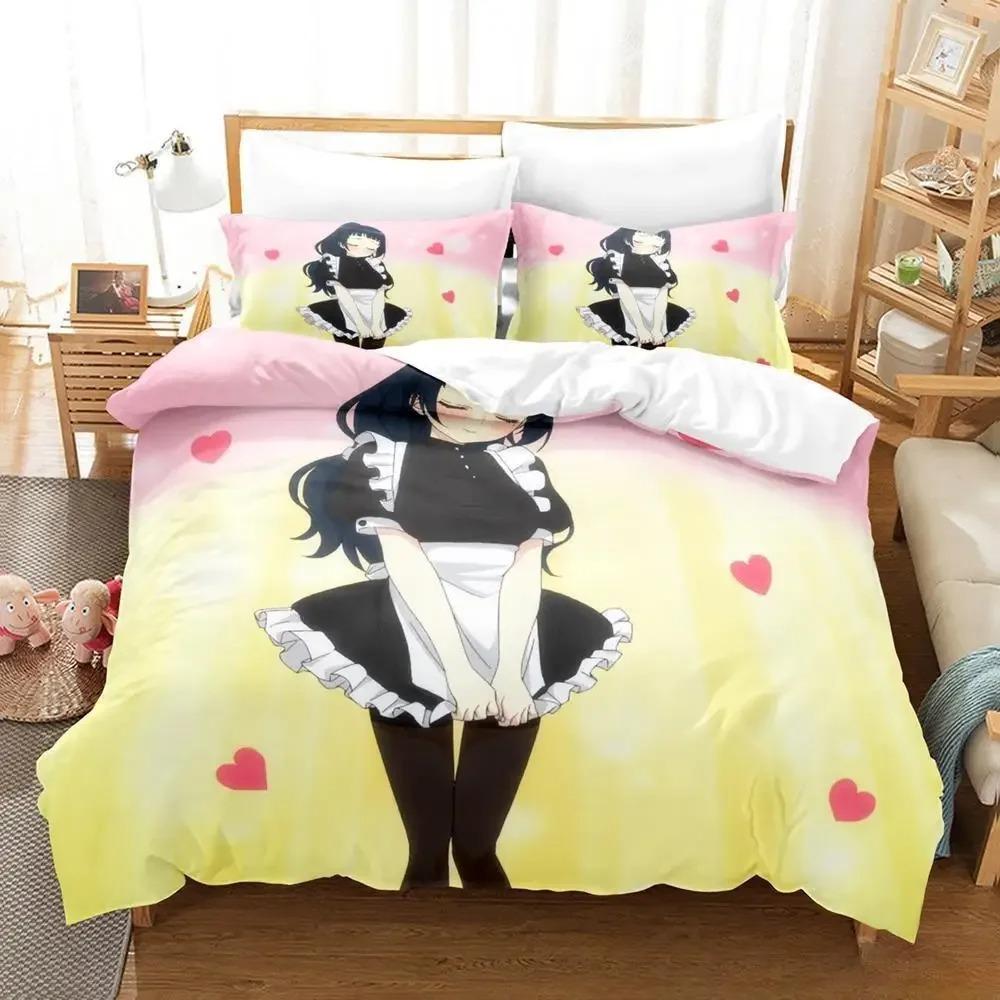 3D Anime Yo-nin Wa Sorezore Uso Wo Tsuku Bedding Set Single Twin Full Queen King Size Bed Set Adult Kid Bedroom Duvet Cover Sets