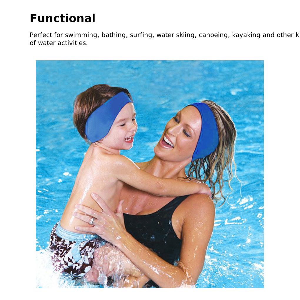 Swimming Ear For Men Adult Neoprene Ear Band Headband Water Protector Head Band, Diving Yoga Cartoon Headband.