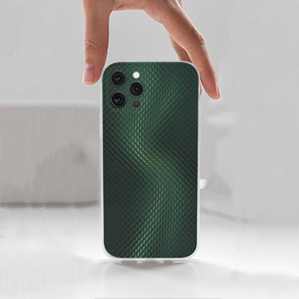 Snakeskin pattern Case For iPhone 15,11,12,13,16,14,17,Pro,Max,Plus,SE,Mini,X,XS,XR, Transparent Soft Silicone