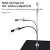 10/12Pcs Third Hand With Strong Magnetic Base Flexible Arms Pcb Holder For Electronics Repair - Alligator Clip Welding Tool