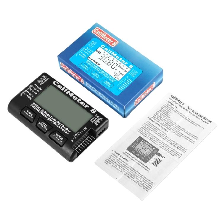 RC Cellmeter 8 Digital Battery Capacity Checker Controller Tester Voltage Tester чёрный