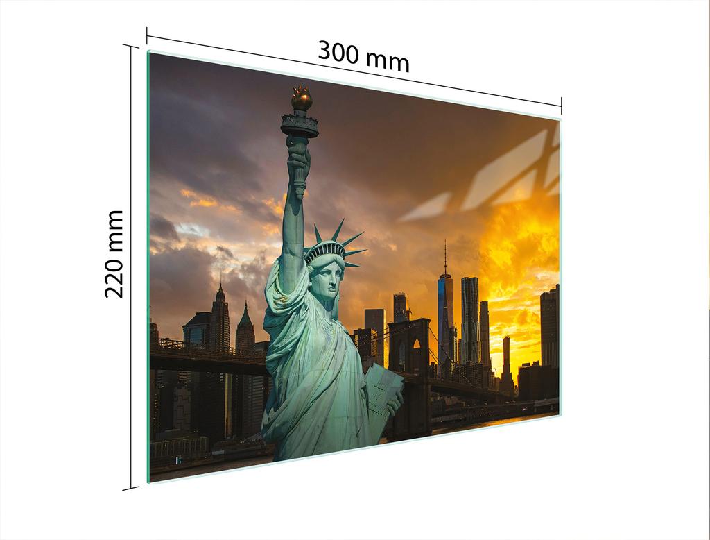 SZKLANA DESKA DO KROEJNIA 30x22 MIASTO