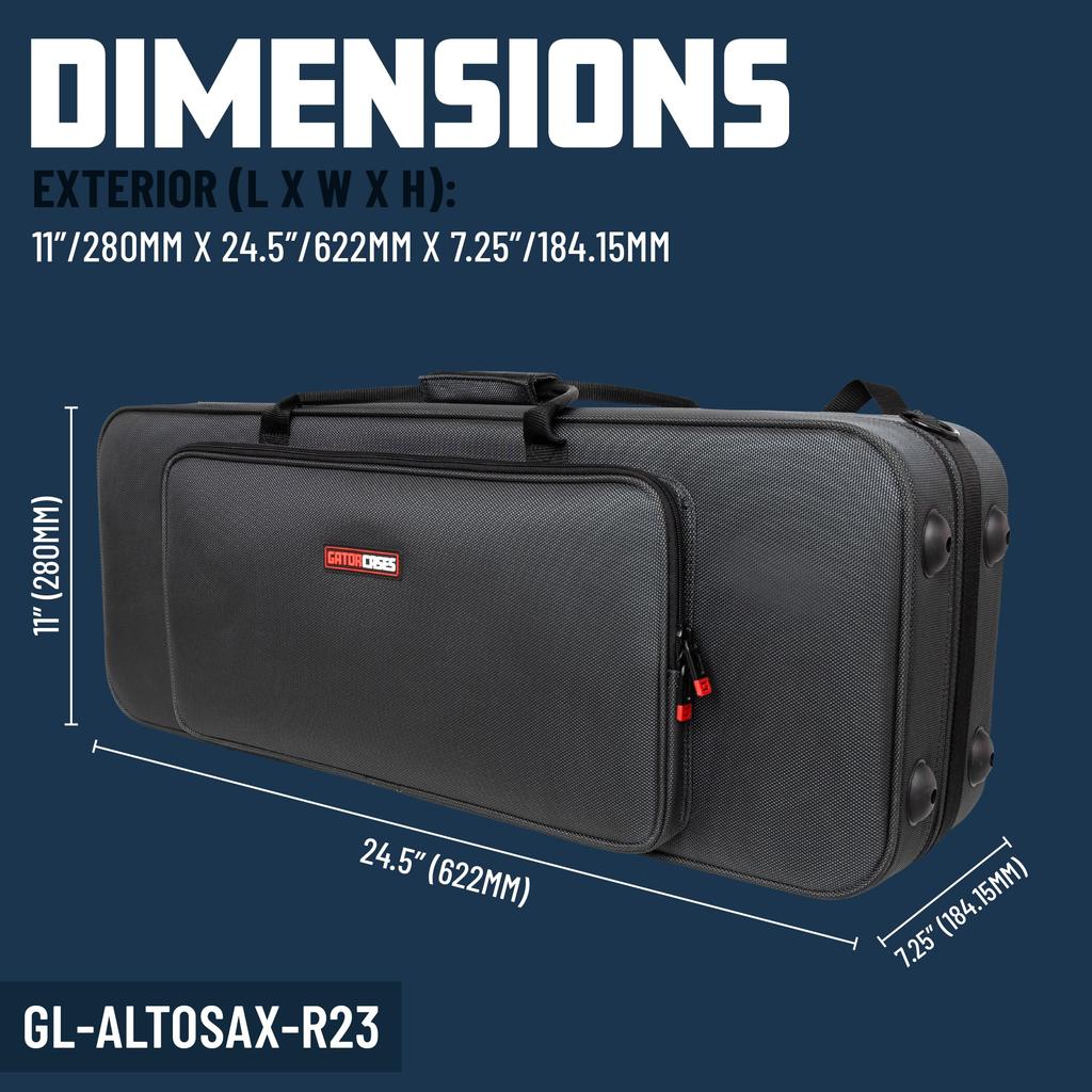GATOR Lightweight Case for Alto Saxophone Square Adagio Series EPS Made Semi-hard GL-ALTOSAX-R23 []