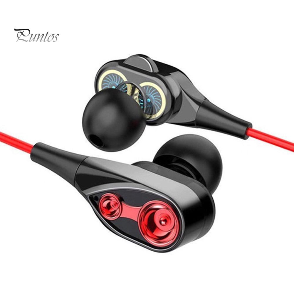 Moving Coil Iron 3.5mm Universal In-Ear Wired Earphone HiFi Stereo Music Headset