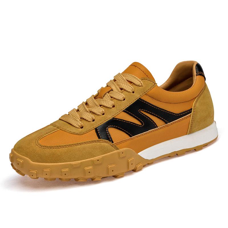 Men s Plus Size Genuine Leather Skate and Running Shoes, Non-slip, Soft Sole, Low-Top, Sizes Up to 47. 44