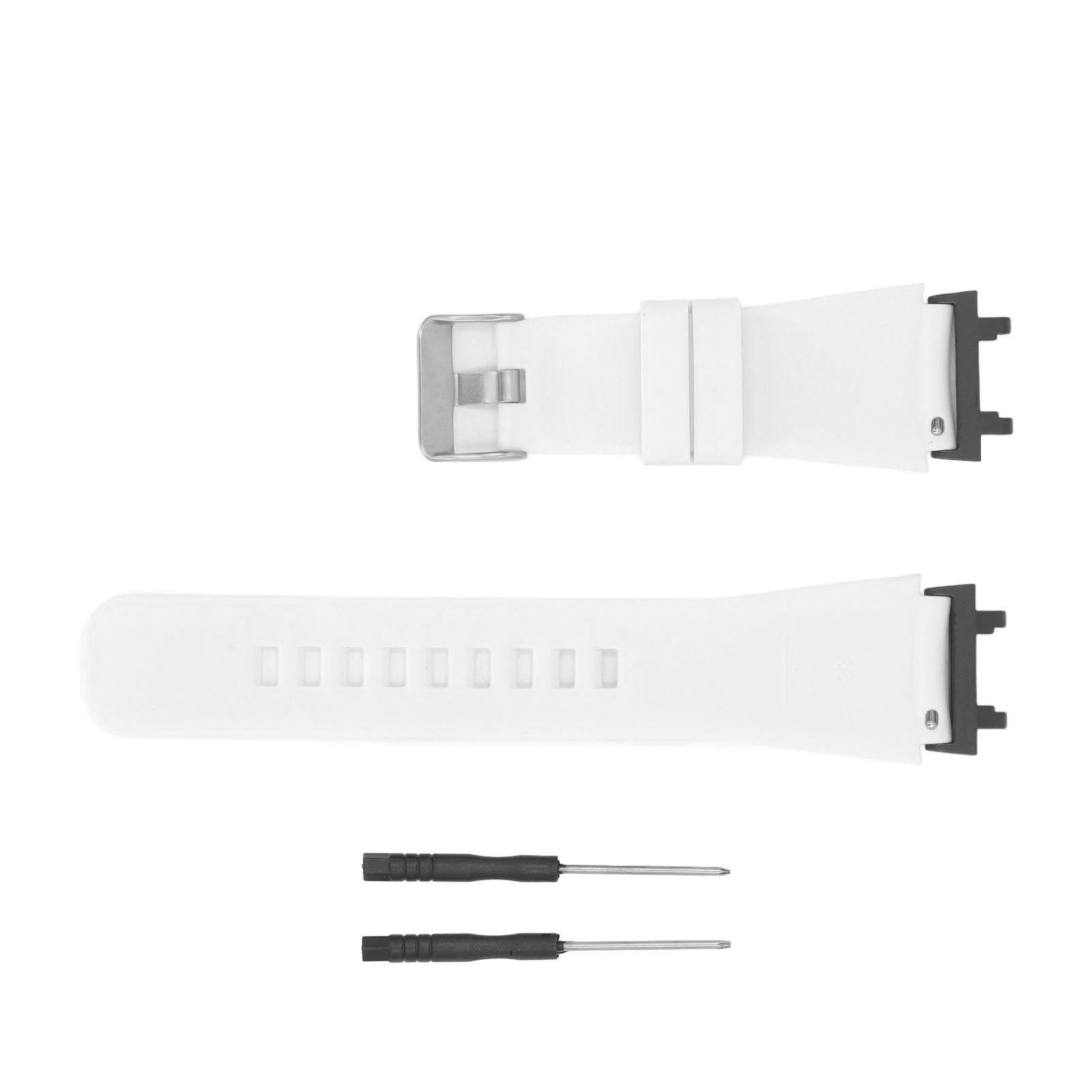 

Силіконовий твіловий ремінець для годинника Еластичний Зручний М який Регульований Швидкознімний Спортивний ремінець для годинника білий