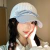 Spring/Summer Striped Bow Baseball Cap Ladies Sweet Shade Casual Outdoor Fashion Cap