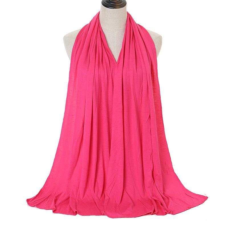 Modal Solid Color Long Scarf: High-Quality, Breathable, Soft Handfeel, Mercerized Cotton (YW125)
