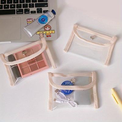 Mode PVC Geldbörse Damen Transparent Kawaii Kartenetui Schlüsselanhänger Aufbewahrungstasche Mädchen 2025 Neu Klar Kleine Tasche Handgeldbörsen