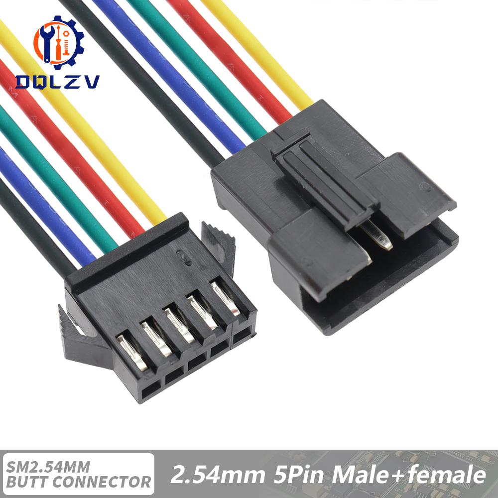 2.54mm SM 2 3 4 5 6Pin Connector Plug Male / Female Head Wires Cables DC Wire Connector Micro Male Female Plug Connectors