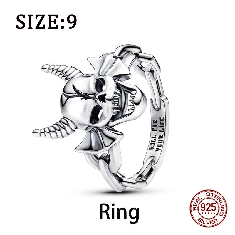 

925 Silver Man Eating Flower Charms Beads for DIY Jewelry 3mm Bracelet Womens Original Rings Gifts