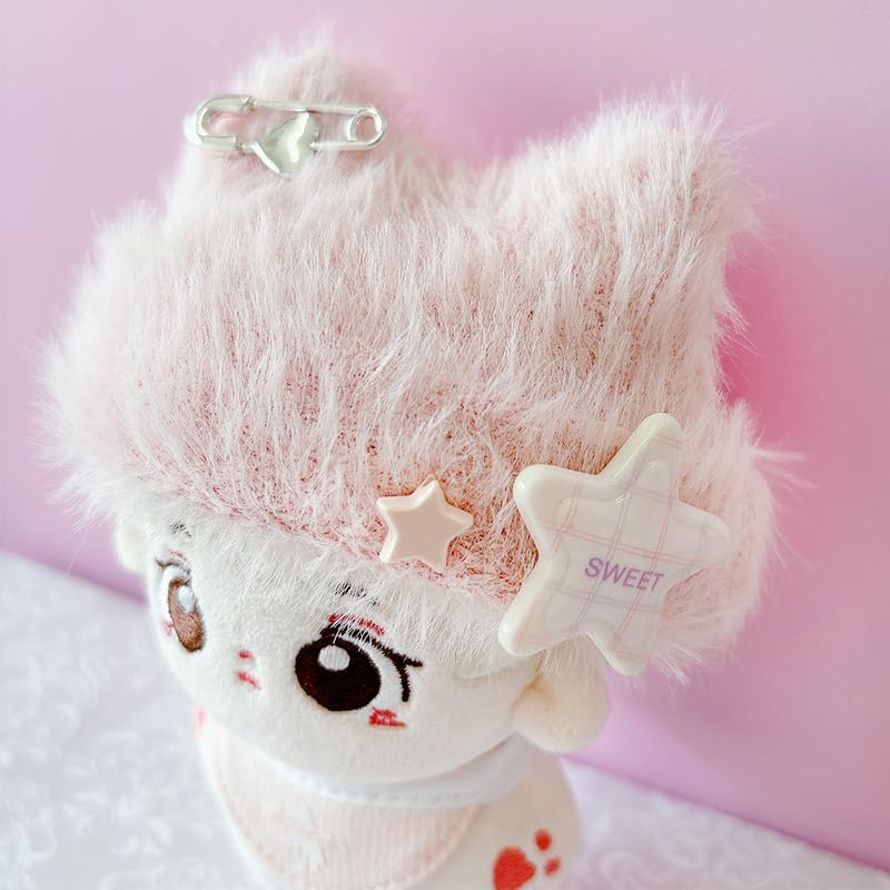 G-Trigger Plush Clothes Set: Cat Ear Knit Hat & Bib Set for 10cm Plush Toys [Oshikatsu Goods] [Item]