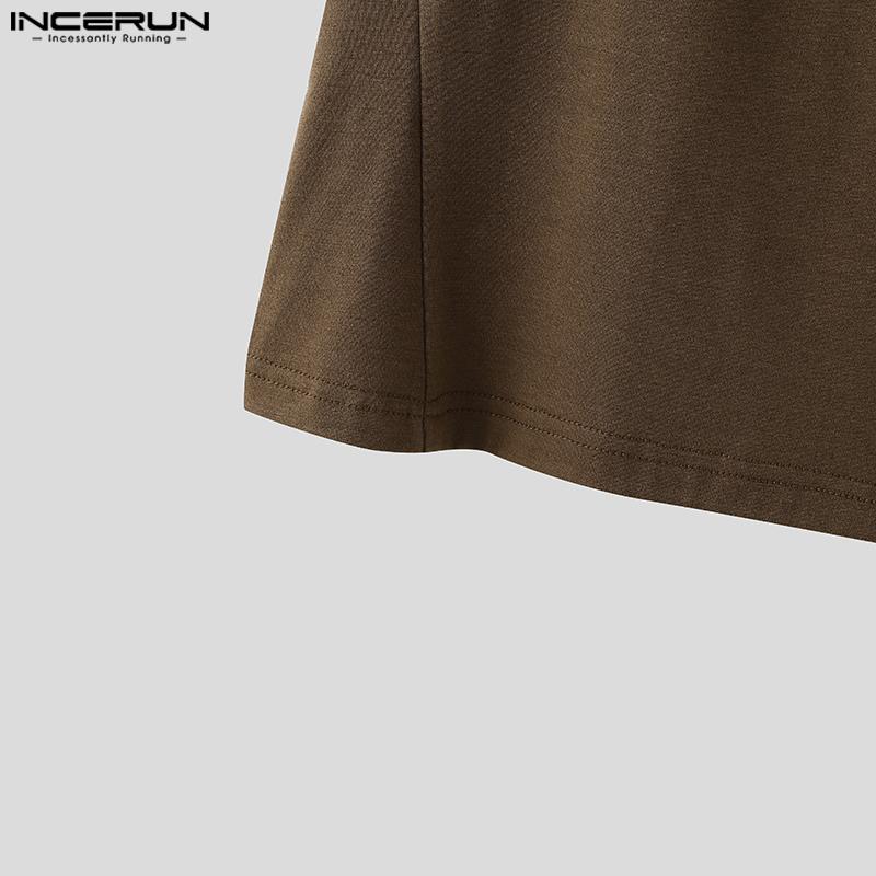 INCERUN Summer Men Sleeveless Tank Tops Hollow Thin Slim T-shirts