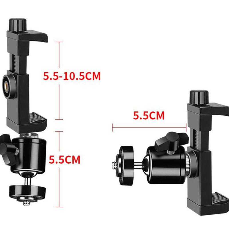 Webcam Mount Stand 360° Rotation No Punching Clip, 1 Set Adjustable Camera Holder for Home Office Live Streaming Recording